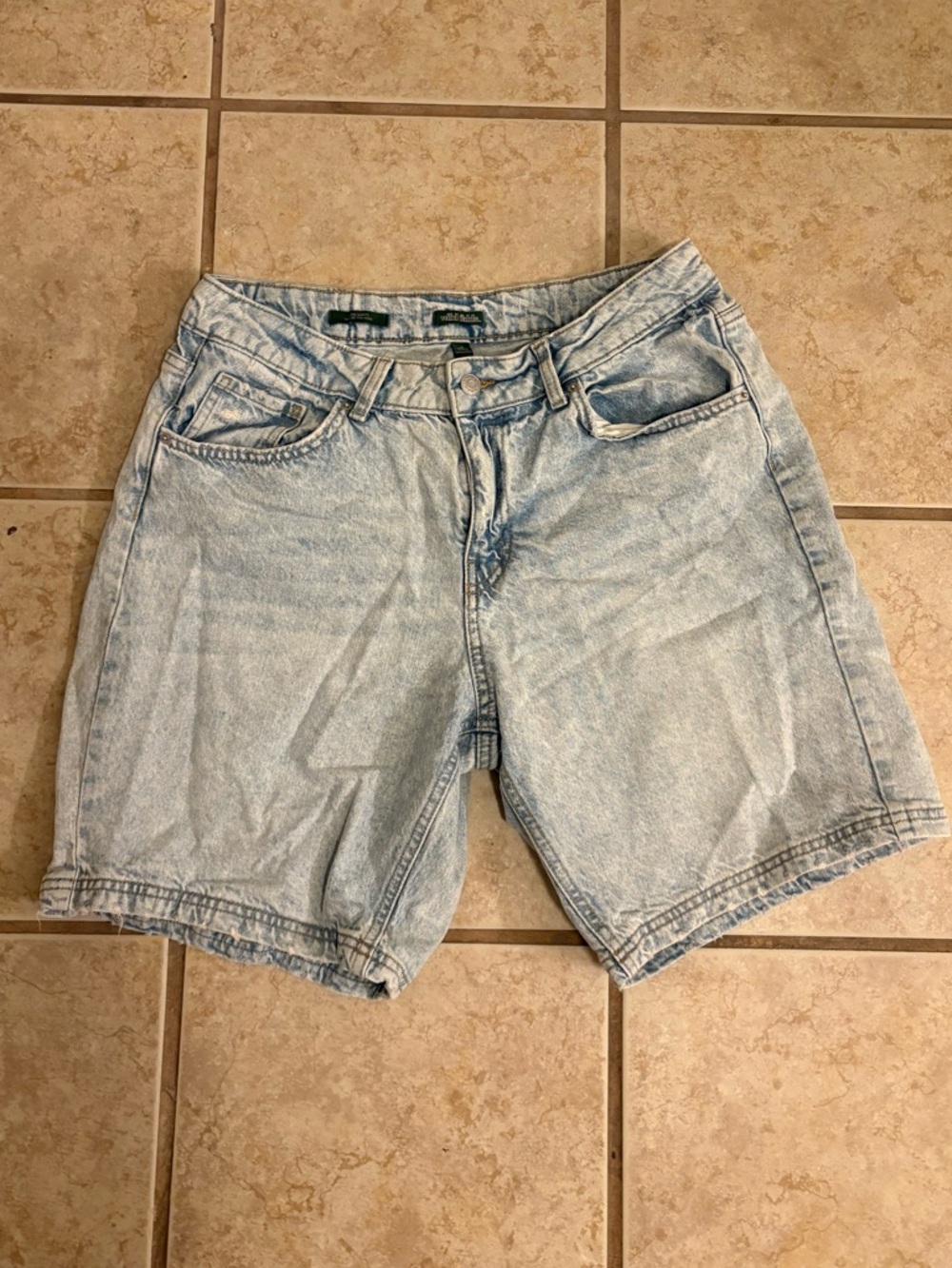 wild fable Light Blue High-Rise Denim Shorts